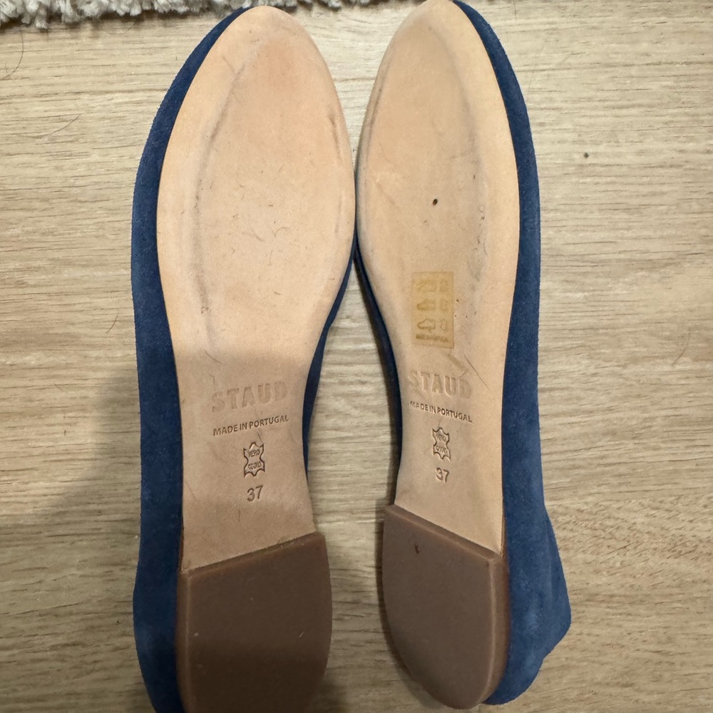 STAUD Women's Blue Suede Shoes - Picture 2 of 3